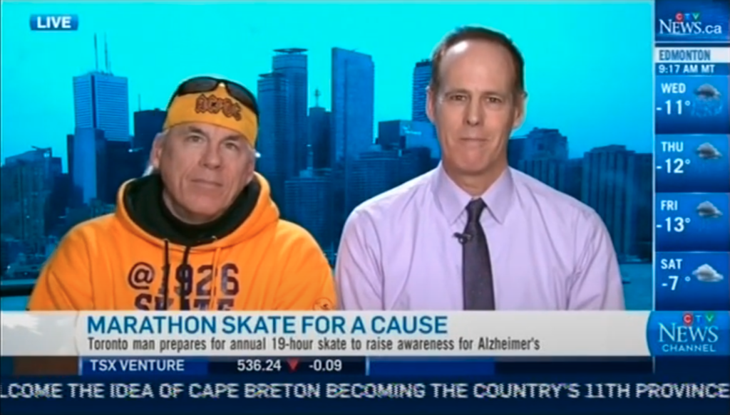 Toronto Memory Program’s Dr Ian Cohen and Skate-a-Thon Fundraiser Steve McNeil Featured on CTV News